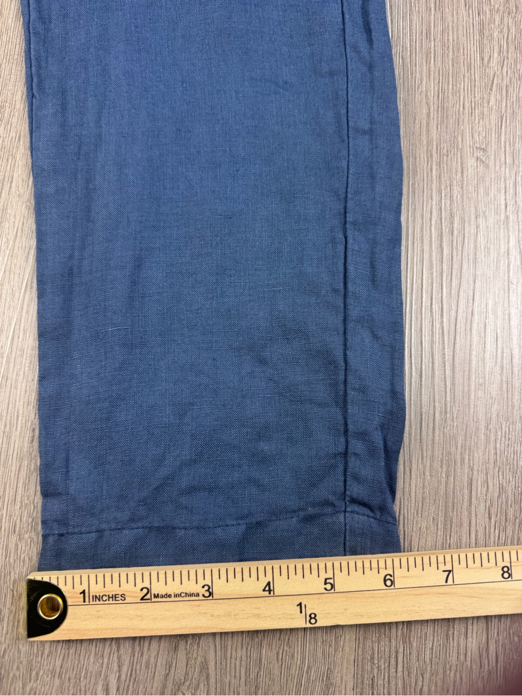 Twothirds Linen Blue Pants Slow Fashion Lightweight Pockets 100% Linen Small — image 7 of 7